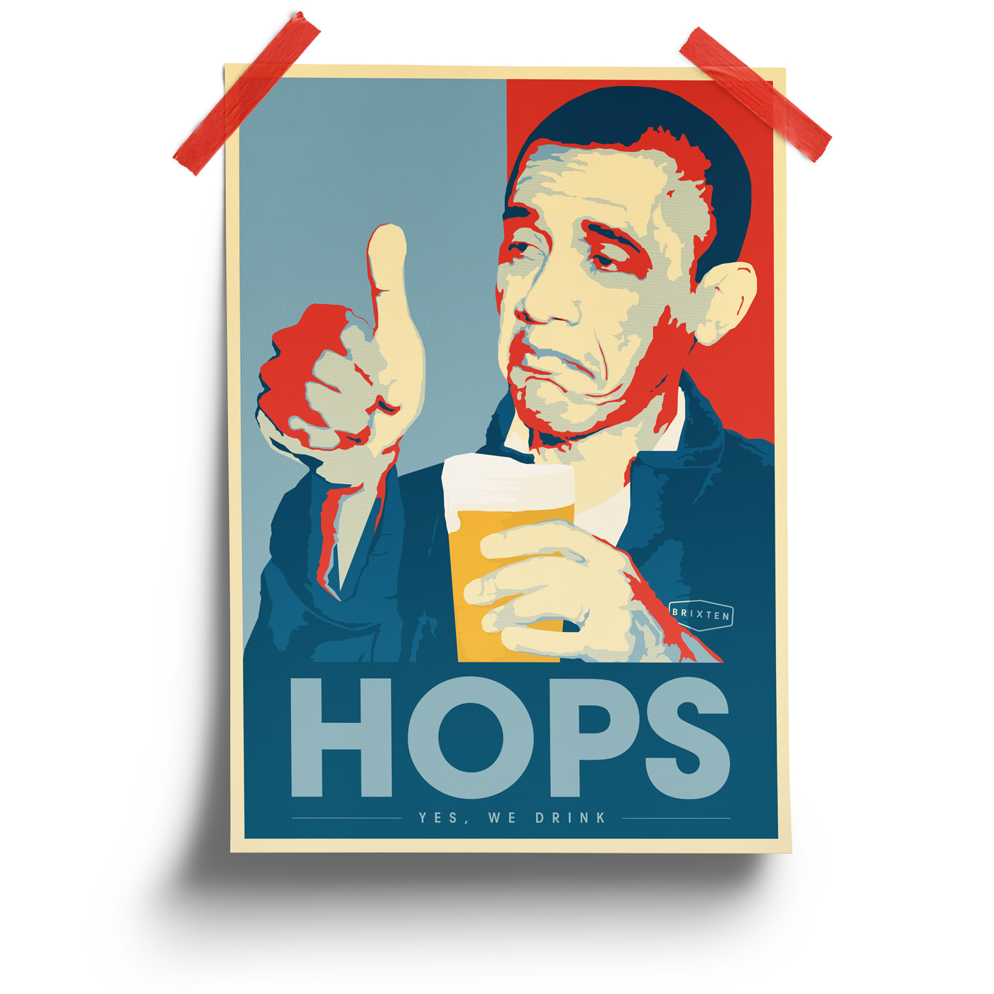 illustrazione Obama birra