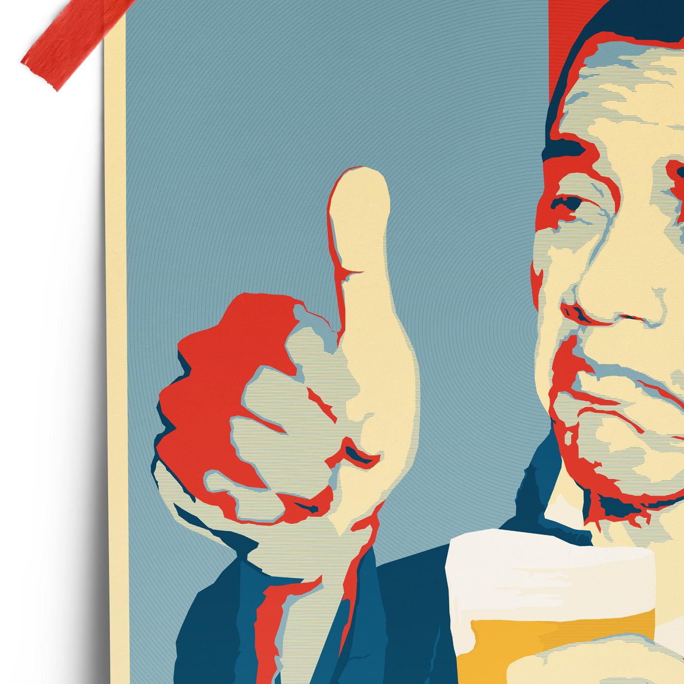 illustrazione Obama birra