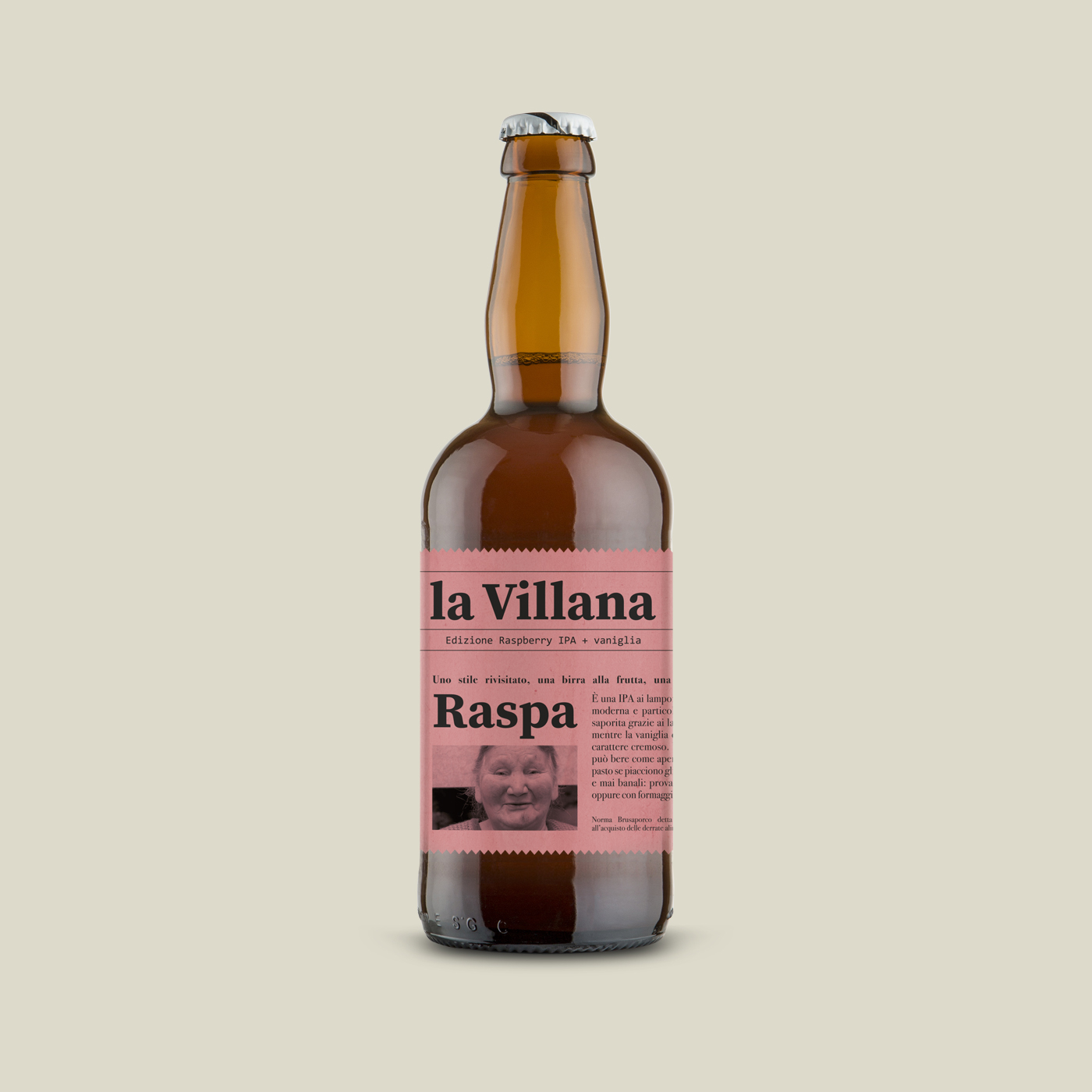 graphic design packaging bottiglia birra