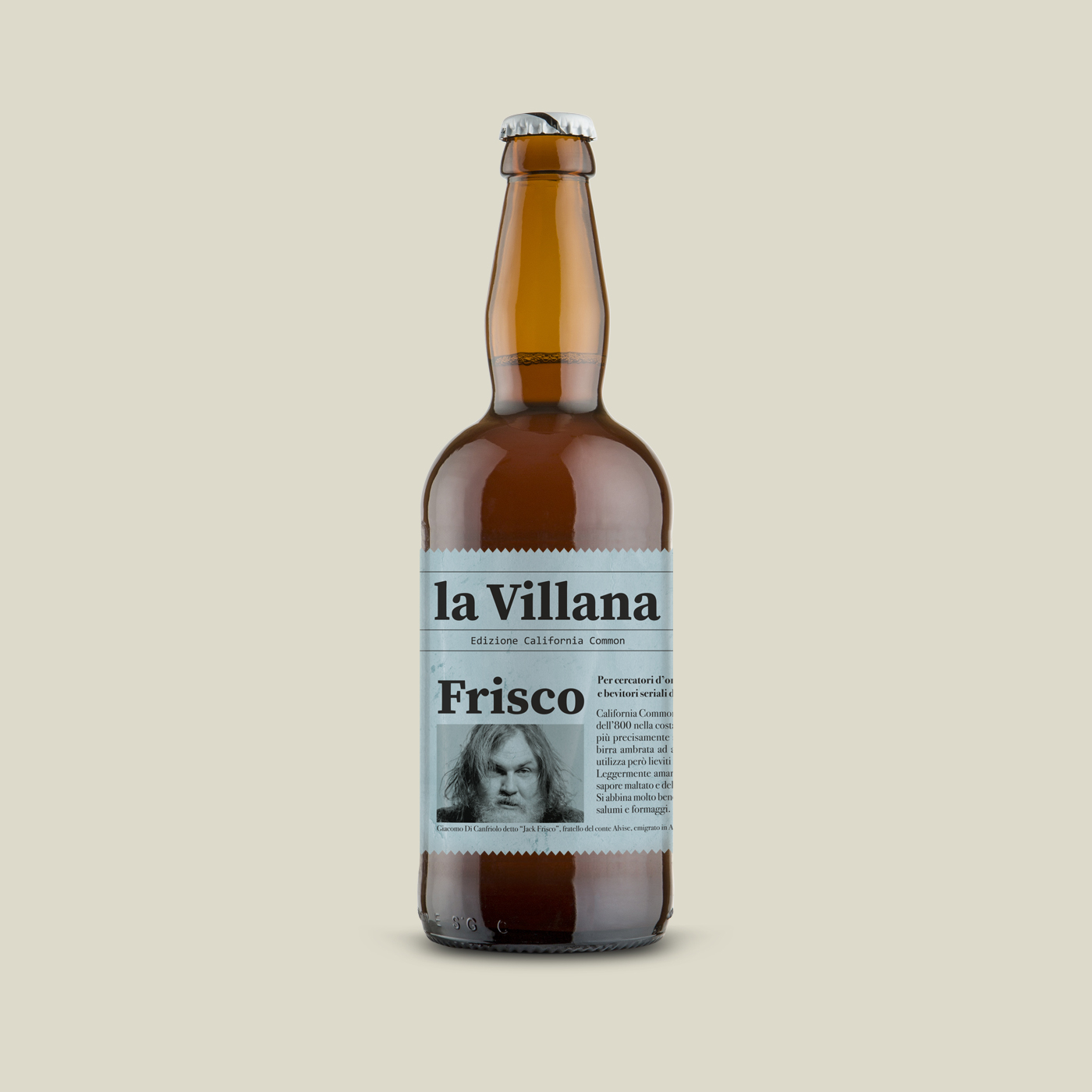 graphic design packaging bottiglia birra
