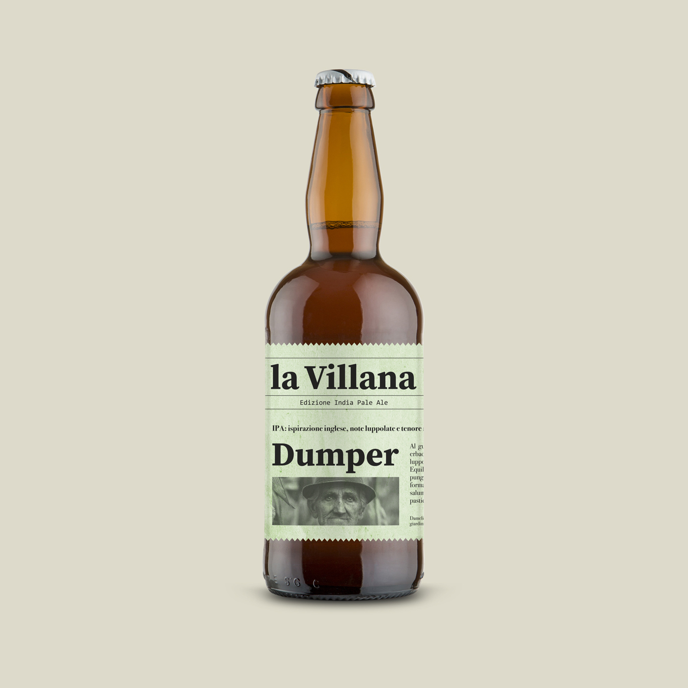 graphic design packaging bottiglia birra