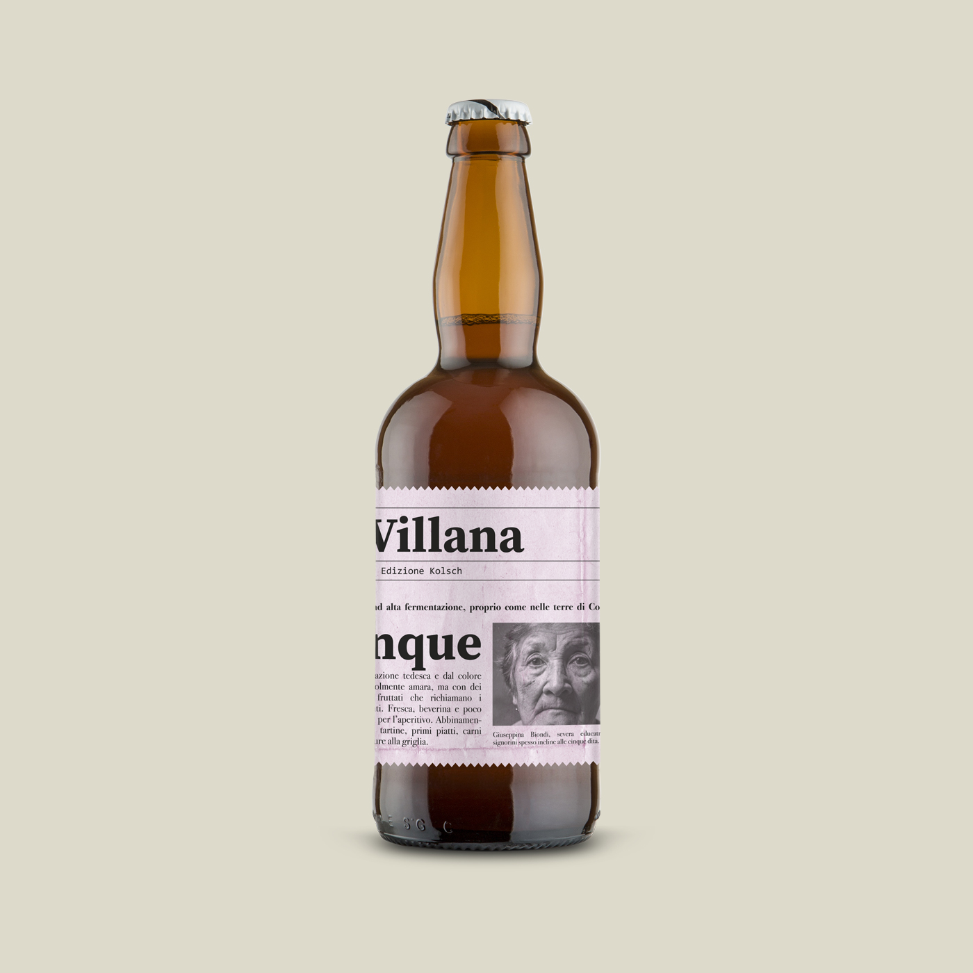 graphic design packaging bottiglia birra