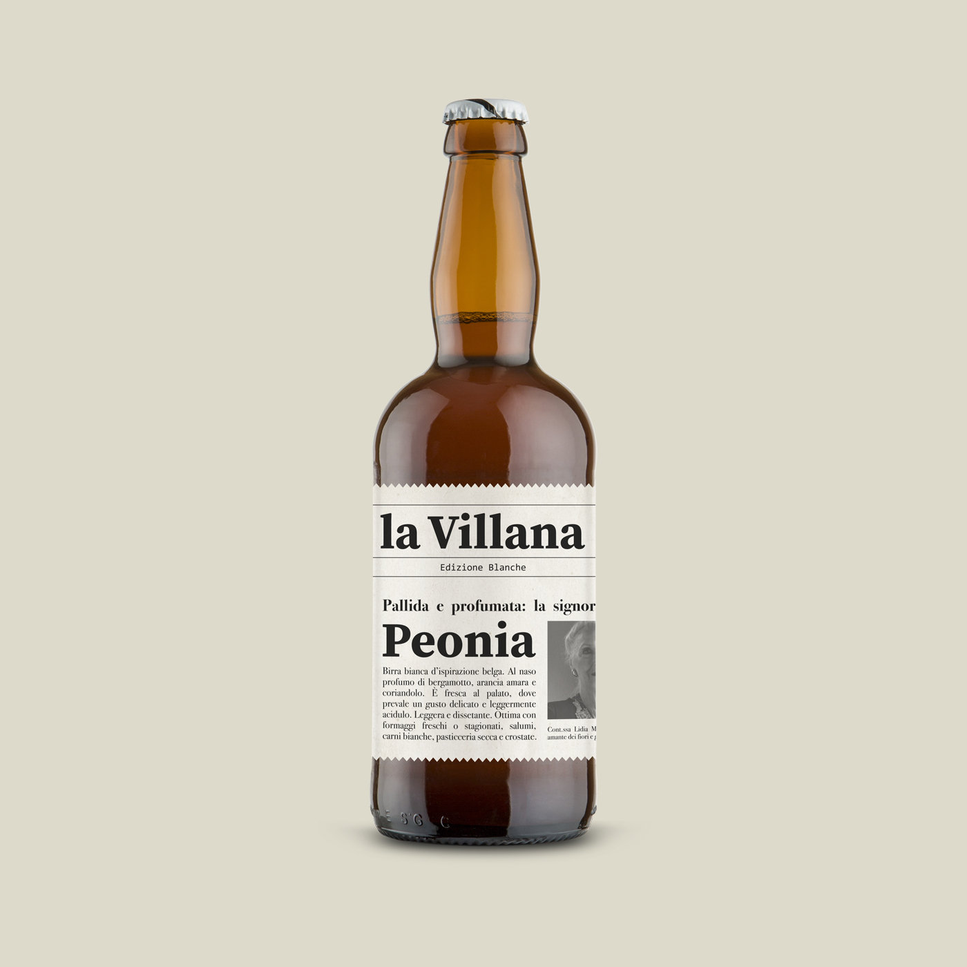 graphic design packaging bottiglia birra