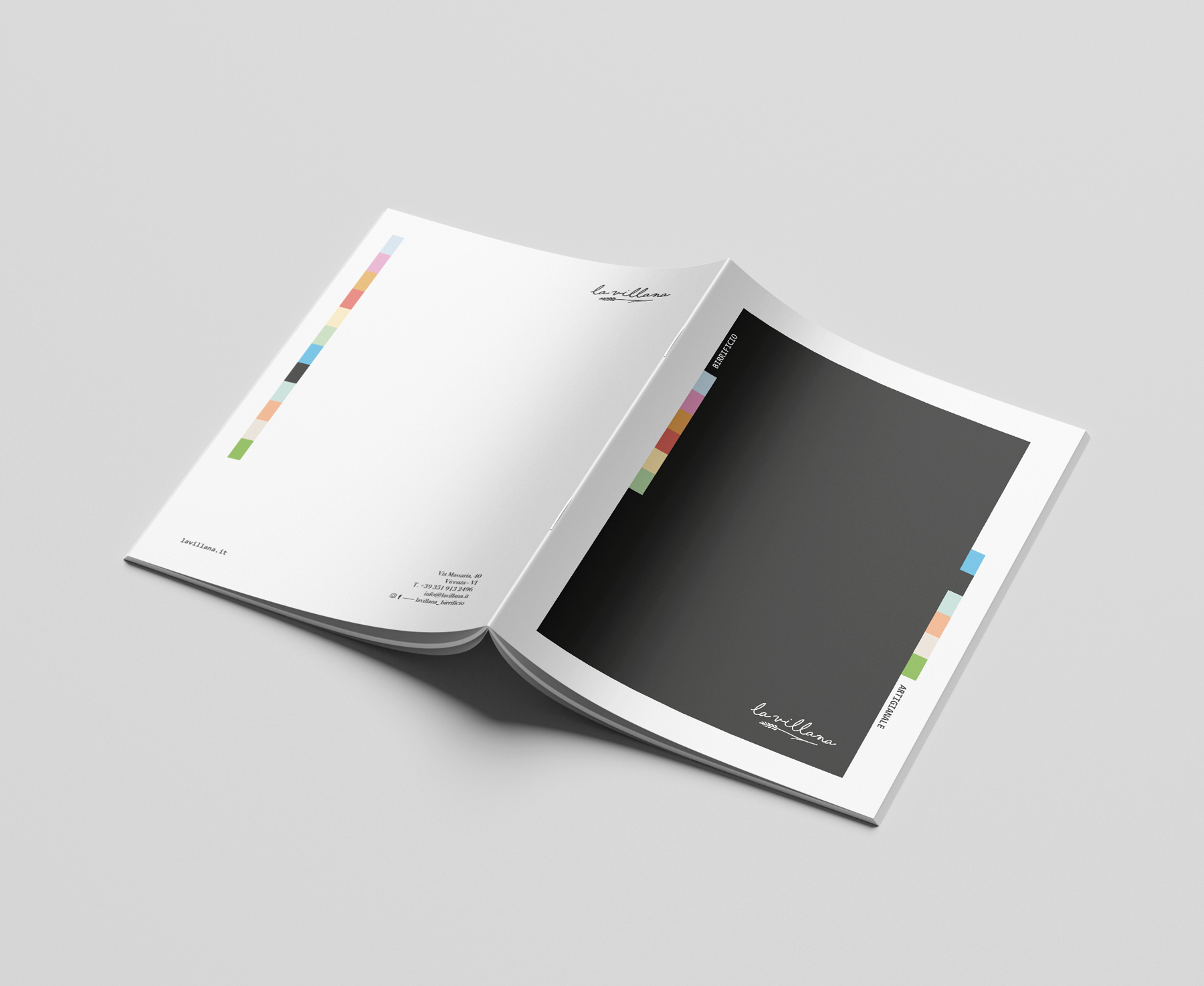 graphic design catalogo La Villana