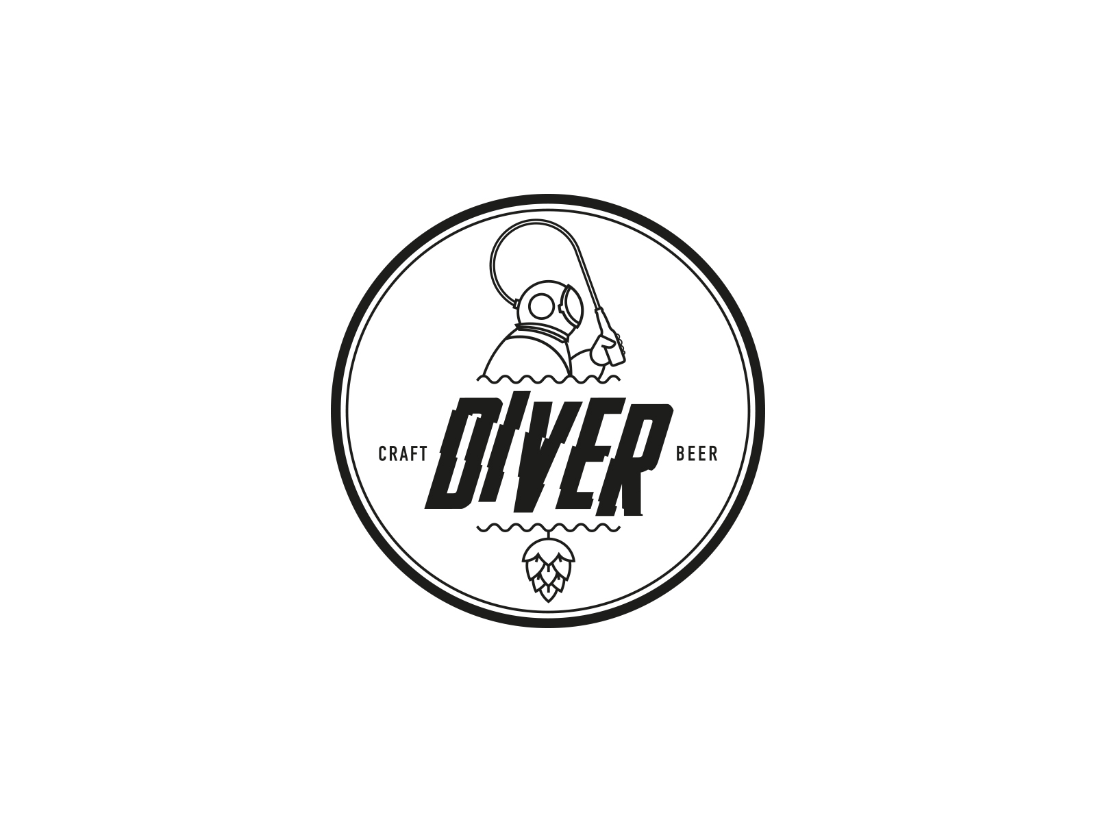 realizzazione logo Diver Beer