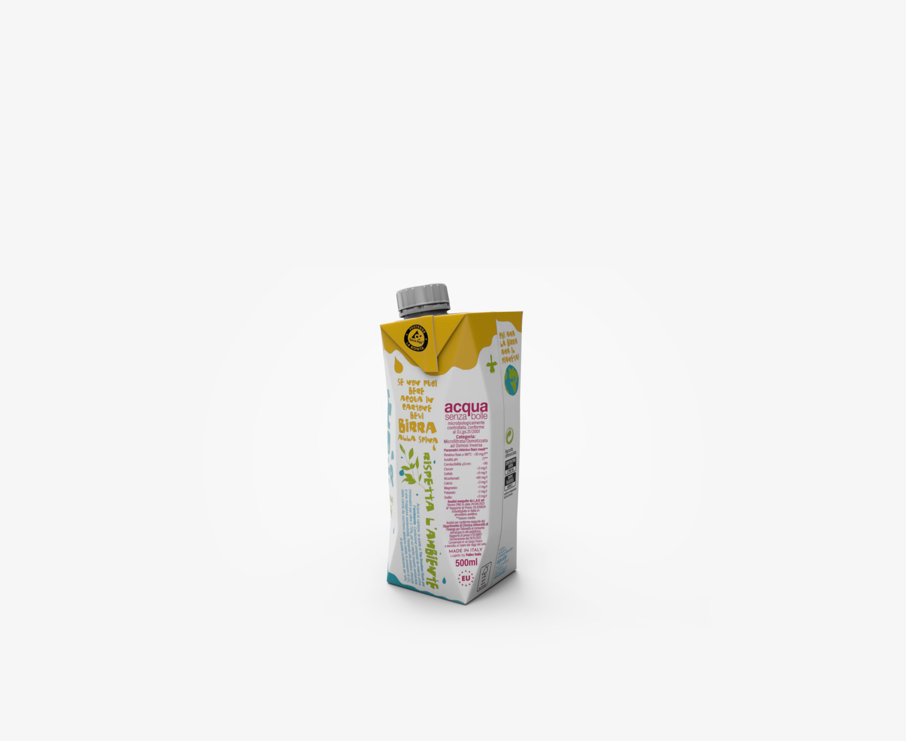 packaging design acqua in brick